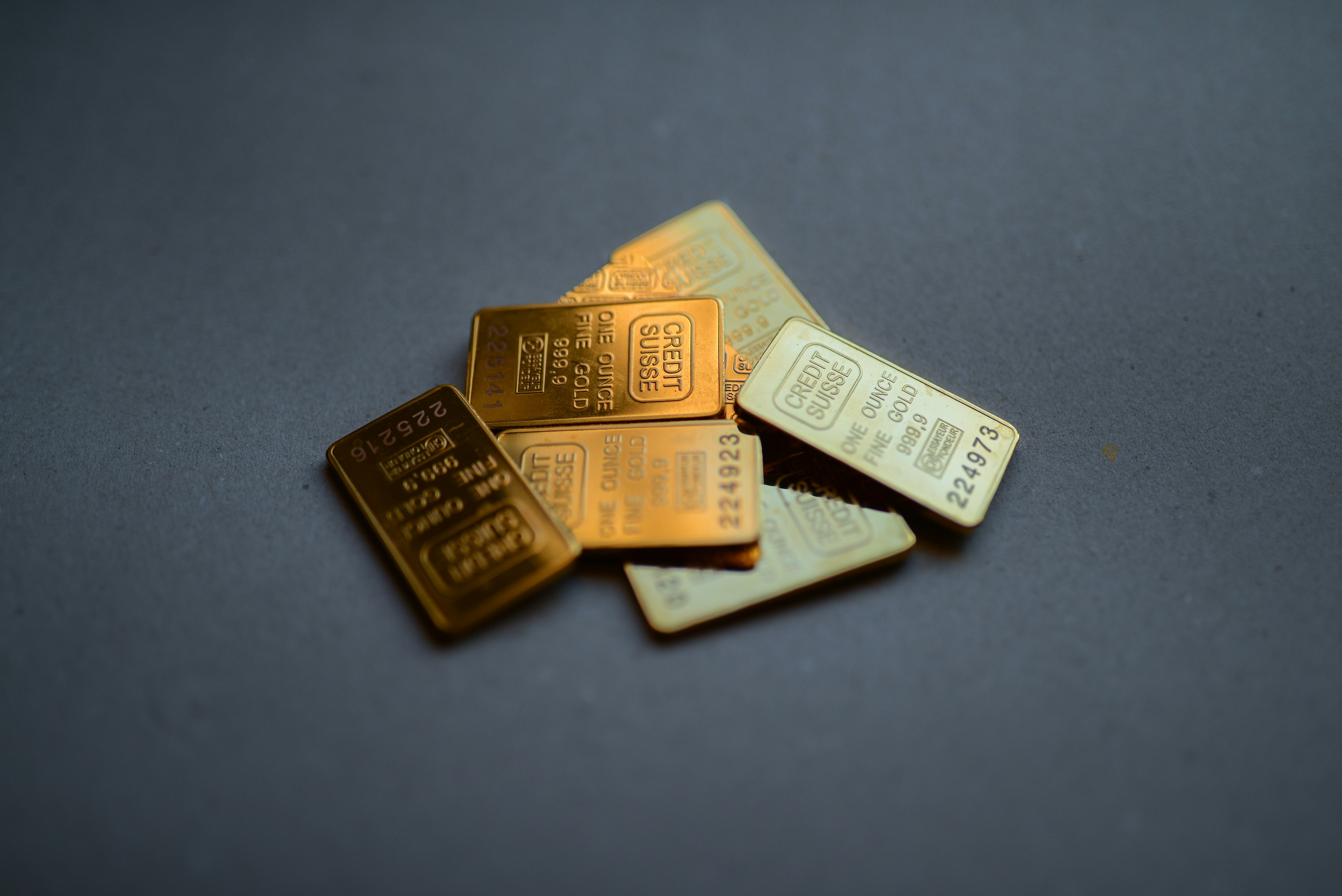 Stacked gold bars